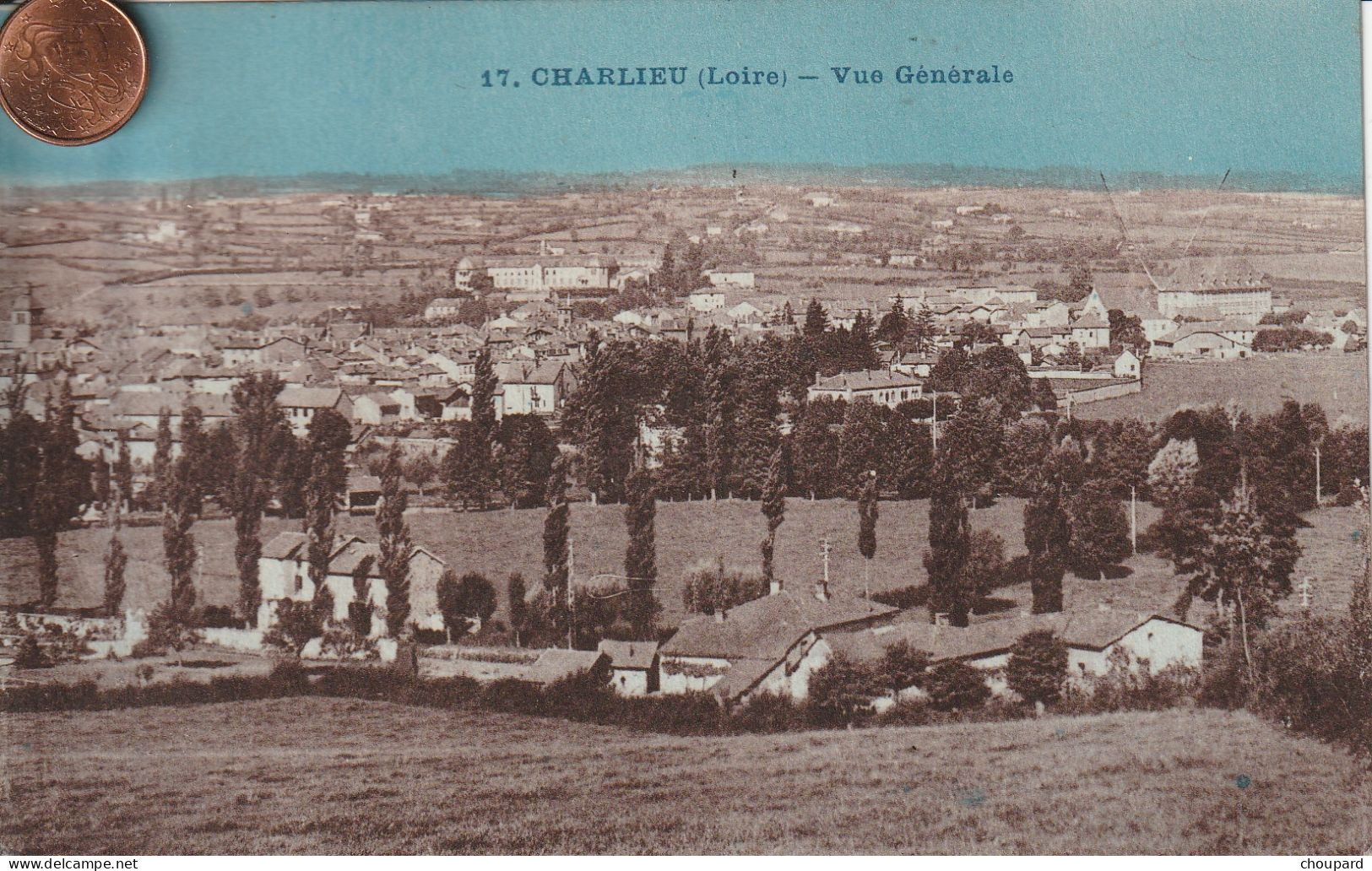 42 -  Carte Postale Ancienne De   CHARLIEU   Vue Aérienne - Charlieu