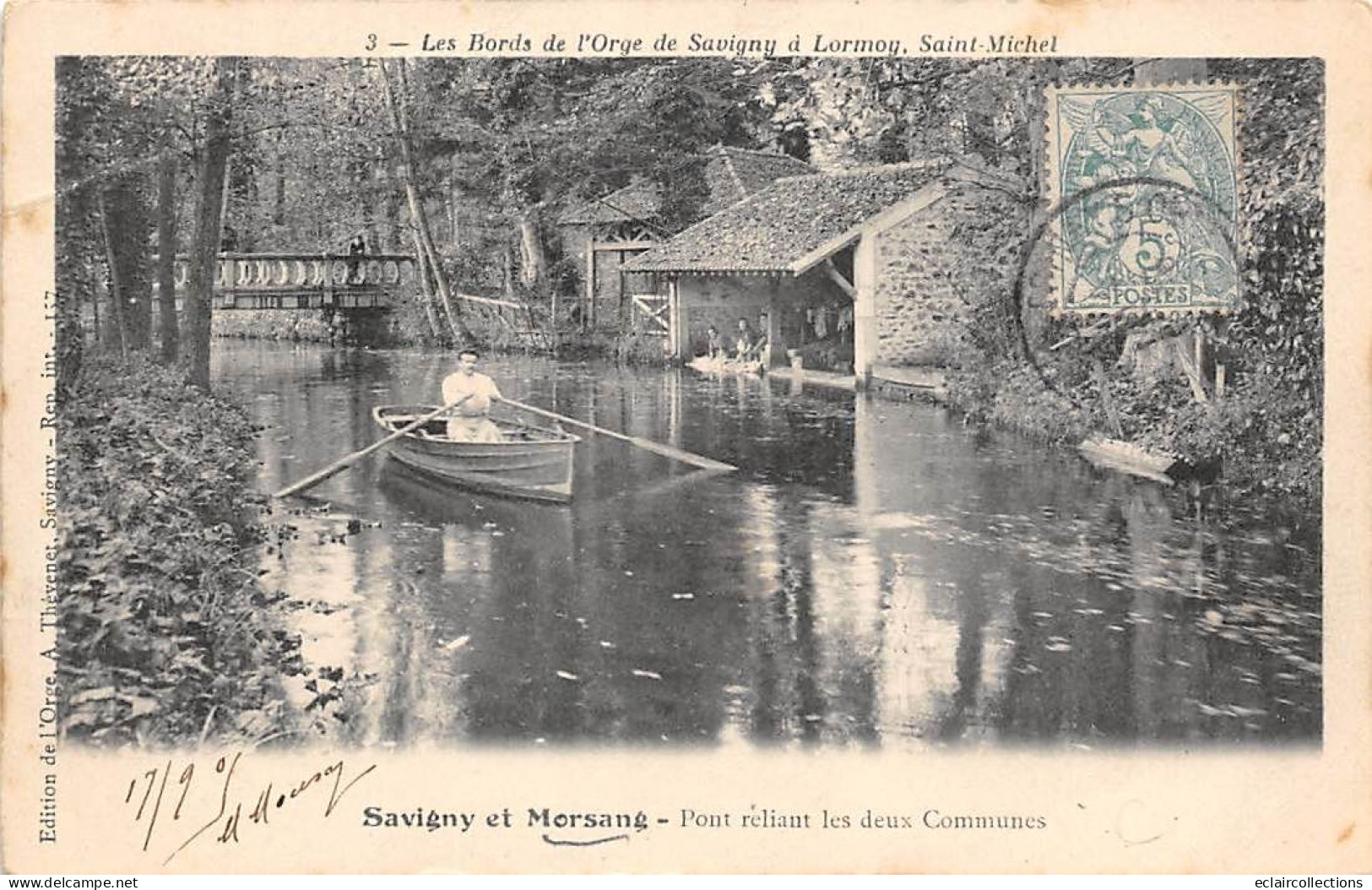 Savigny Sur Orge  Et Morsang          91          Pont Reliant Les 2 Communes    - Pli -        (voir Scan) - Savigny Sur Orge