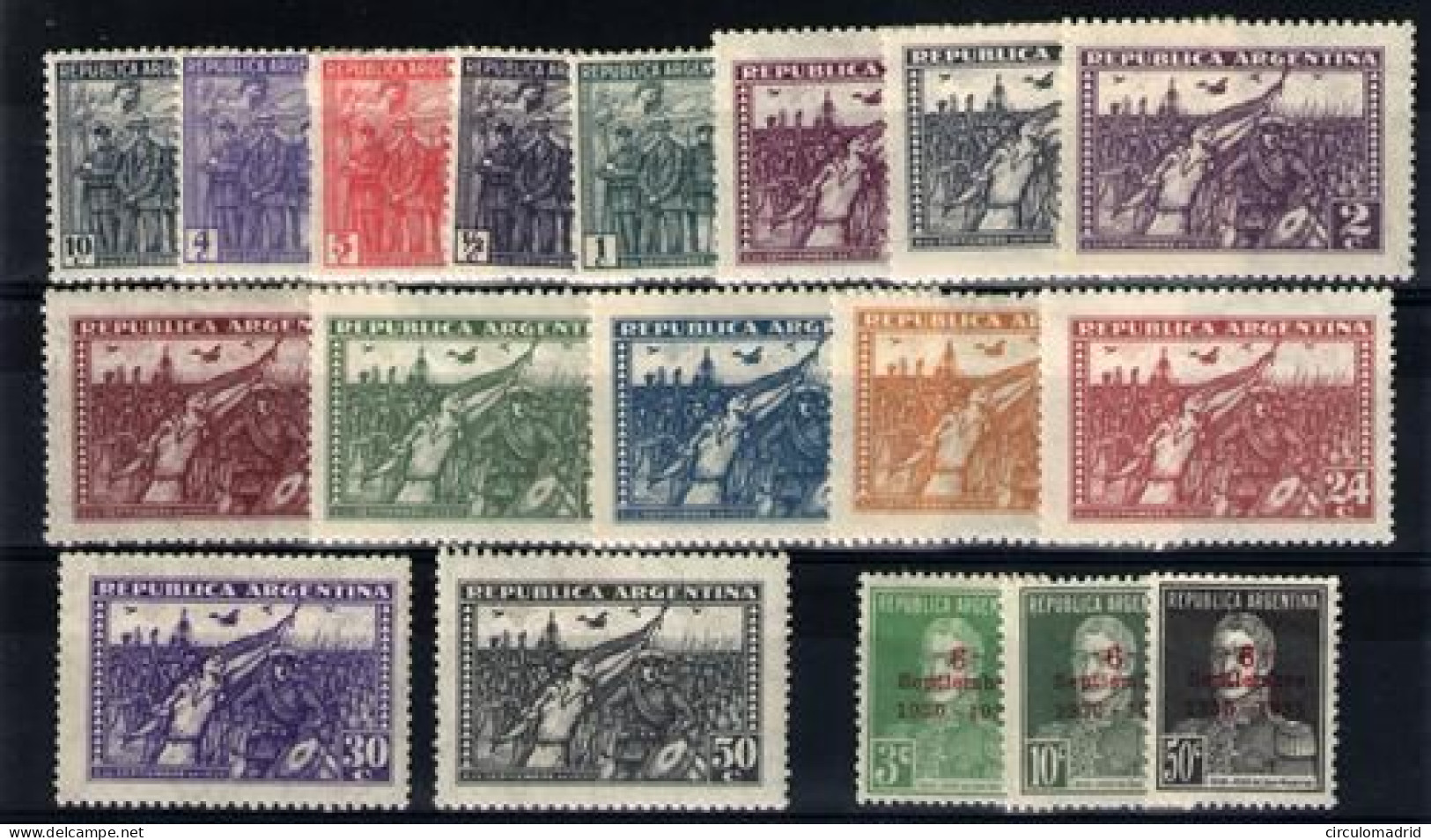 Argentina Nº Entre 326 Y 344, 350A/B Y 350D. Años 1930-31 - Unused Stamps