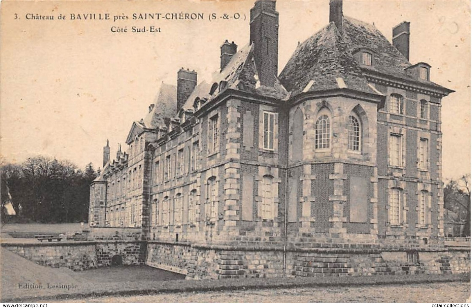 Saint Chéron          91          Château De  Bâville    N°3   . Défaut.   (voir Scan) - Saint Cheron