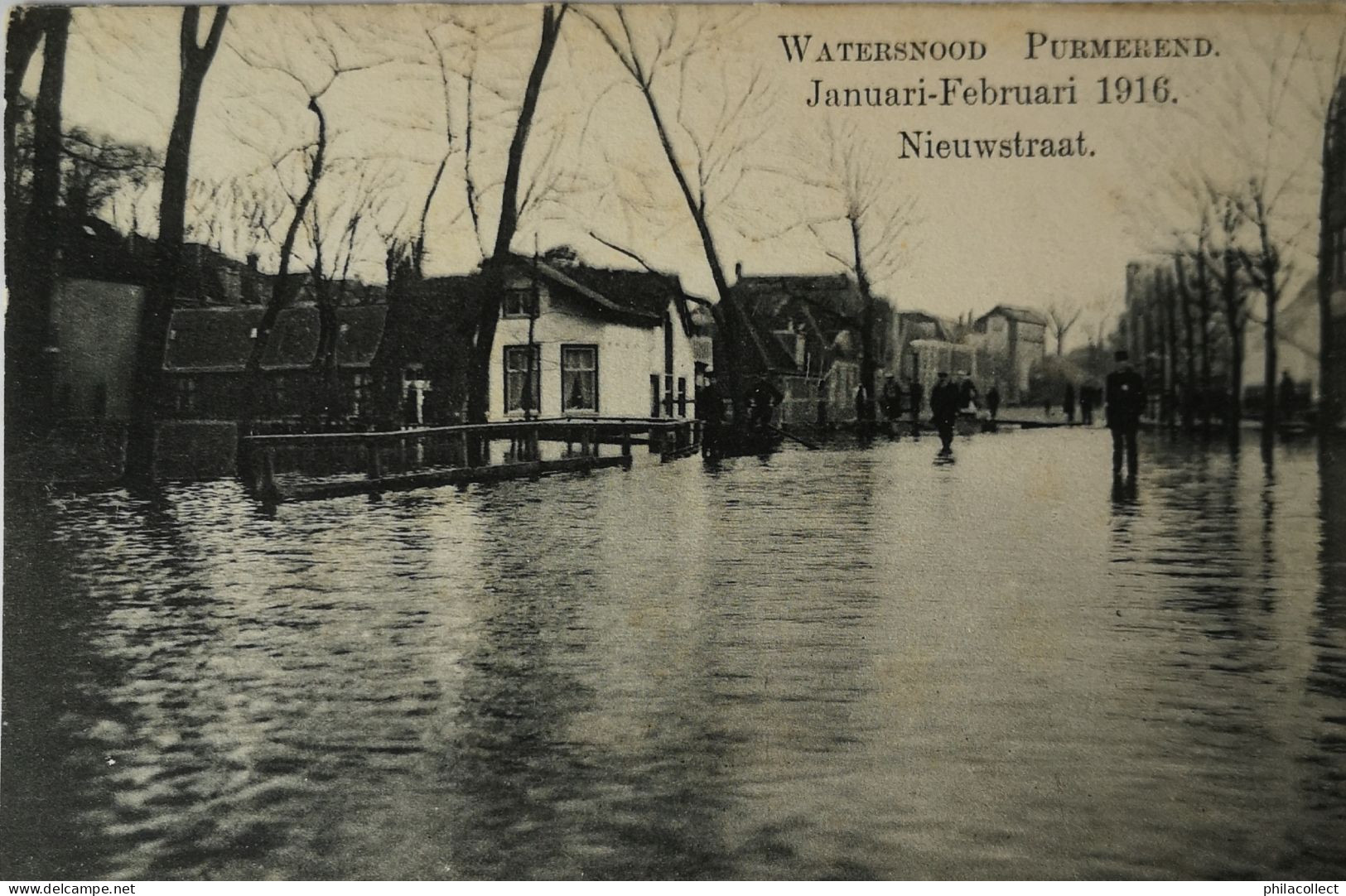 Purmerend - Watersnood 1916 - Nieuwstraat 19?? - Purmerend