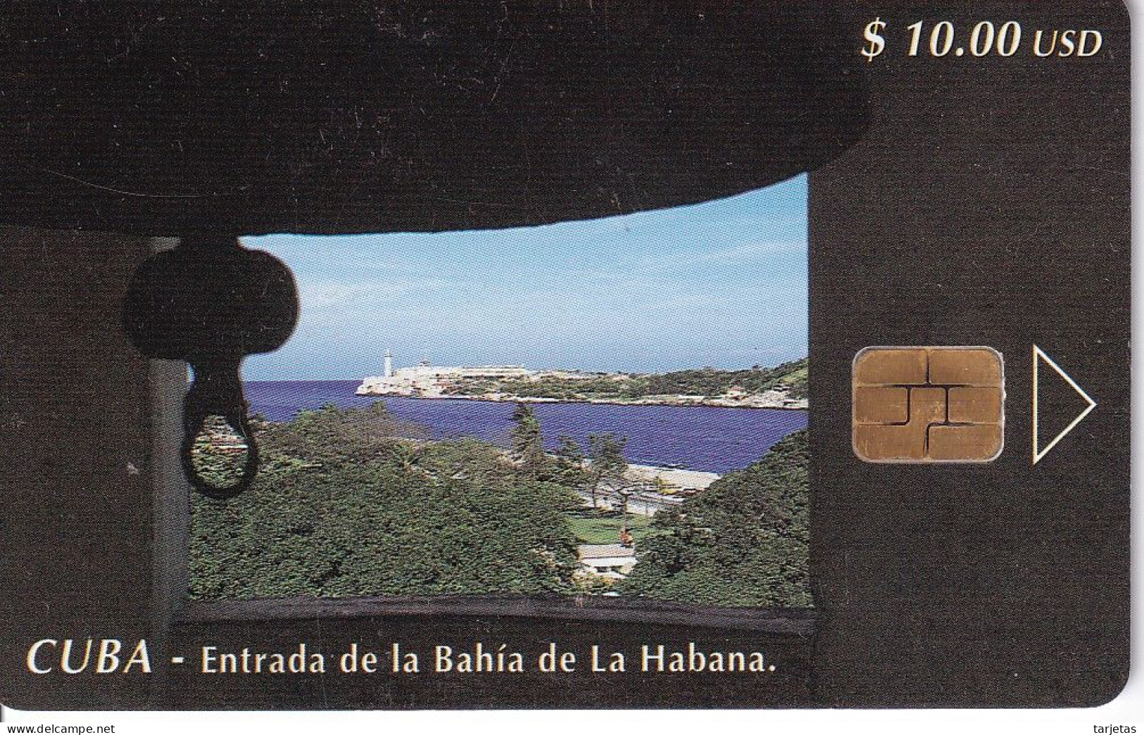 Nº 046 TARJETA DE CUBA DE LA ENTRADA A LA BAHIA DE LA HABANA - Cuba