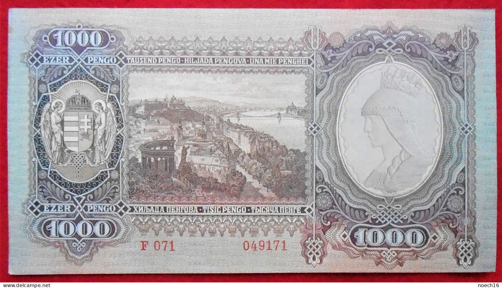 Hongrie 1000, Ezer Pengo, Magyar Nemzeti Bank, 1943 - P 116 - Sonstige – Europa