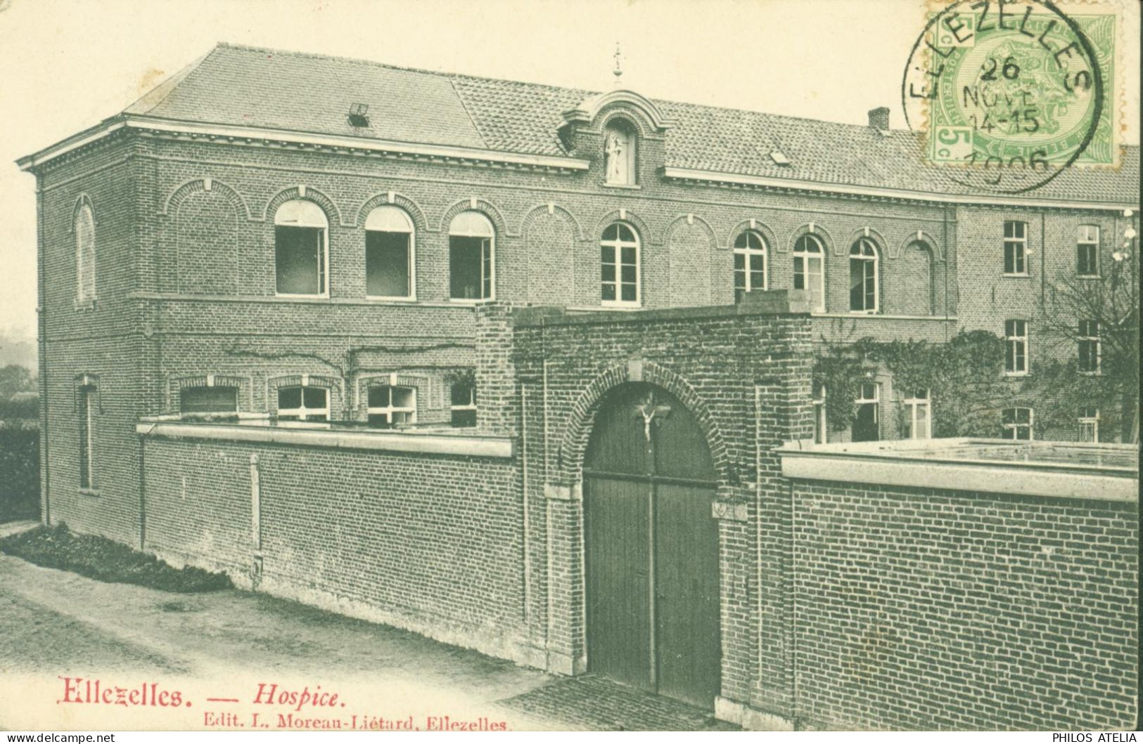 CPA CP Carte Postale Belgique Ellezelles Hospice Edit Moreau Lietard YT 56 CAD 1906 - Ellezelles