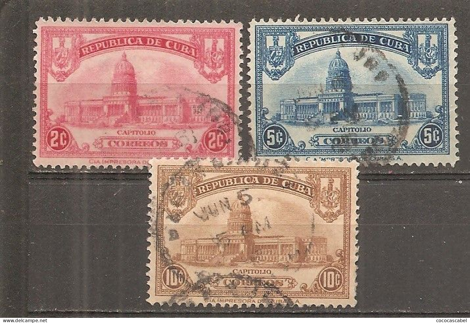 Cuba - Yvert  203-05 (usado) (o) - Used Stamps