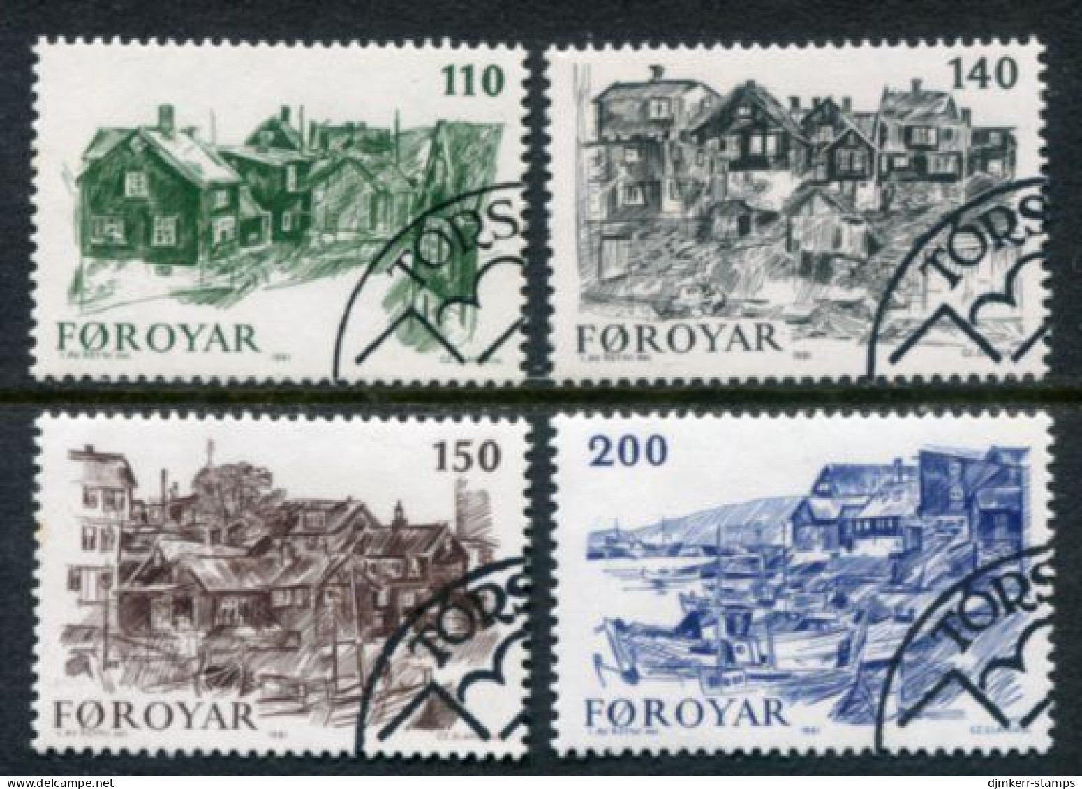 FAROE IS. 1981 Old Torshavn Used.  Michel 59-62 - Faroe Islands