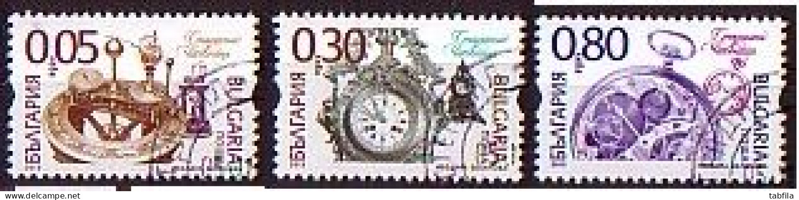 BULGARIA \ BULGARIE - 2015 - Horlogerie - 3v Used - Oblitérés