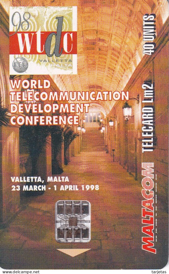 TARJETA DE MALTA DE WTDC'98   - HELLO VODAFONE - Malte