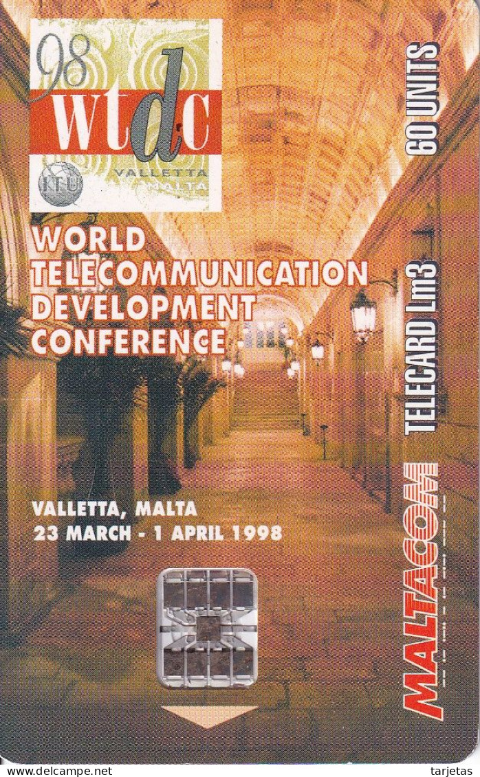 TARJETA DE MALTA DE WTDC'98   - GET READY - Malta