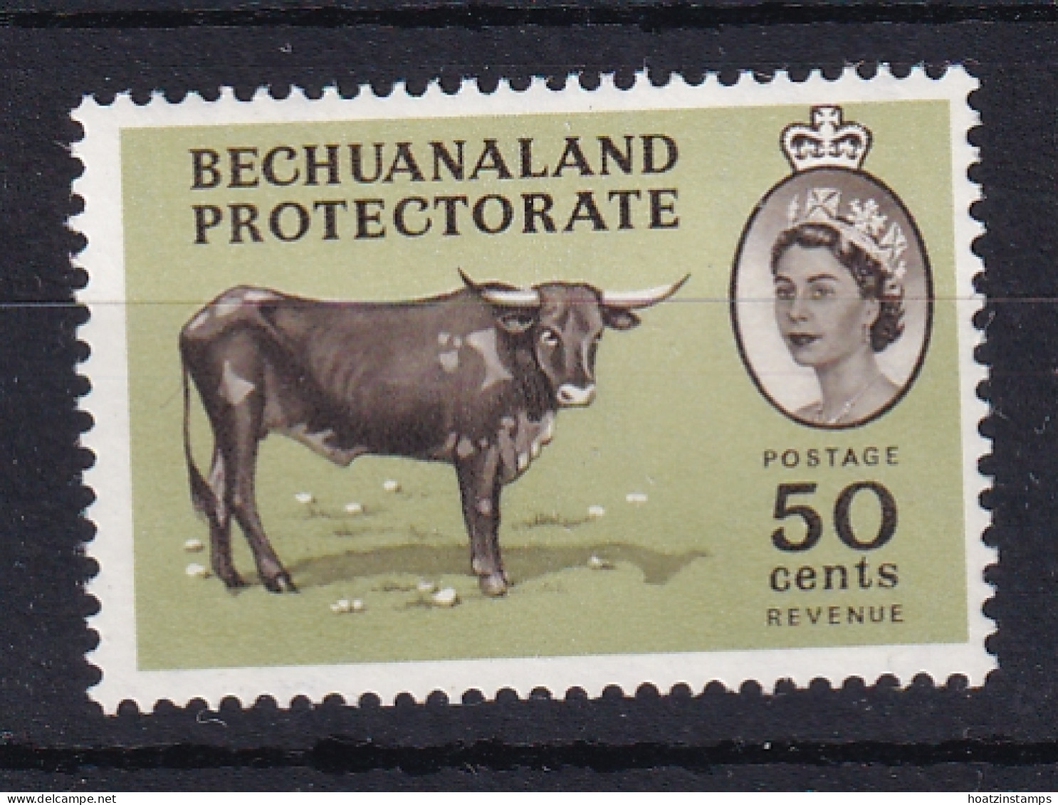 Bechuanaland: 1961   QE II - Pictorial    SG179    50c    MH - 1885-1964 Bechuanaland Protectorate