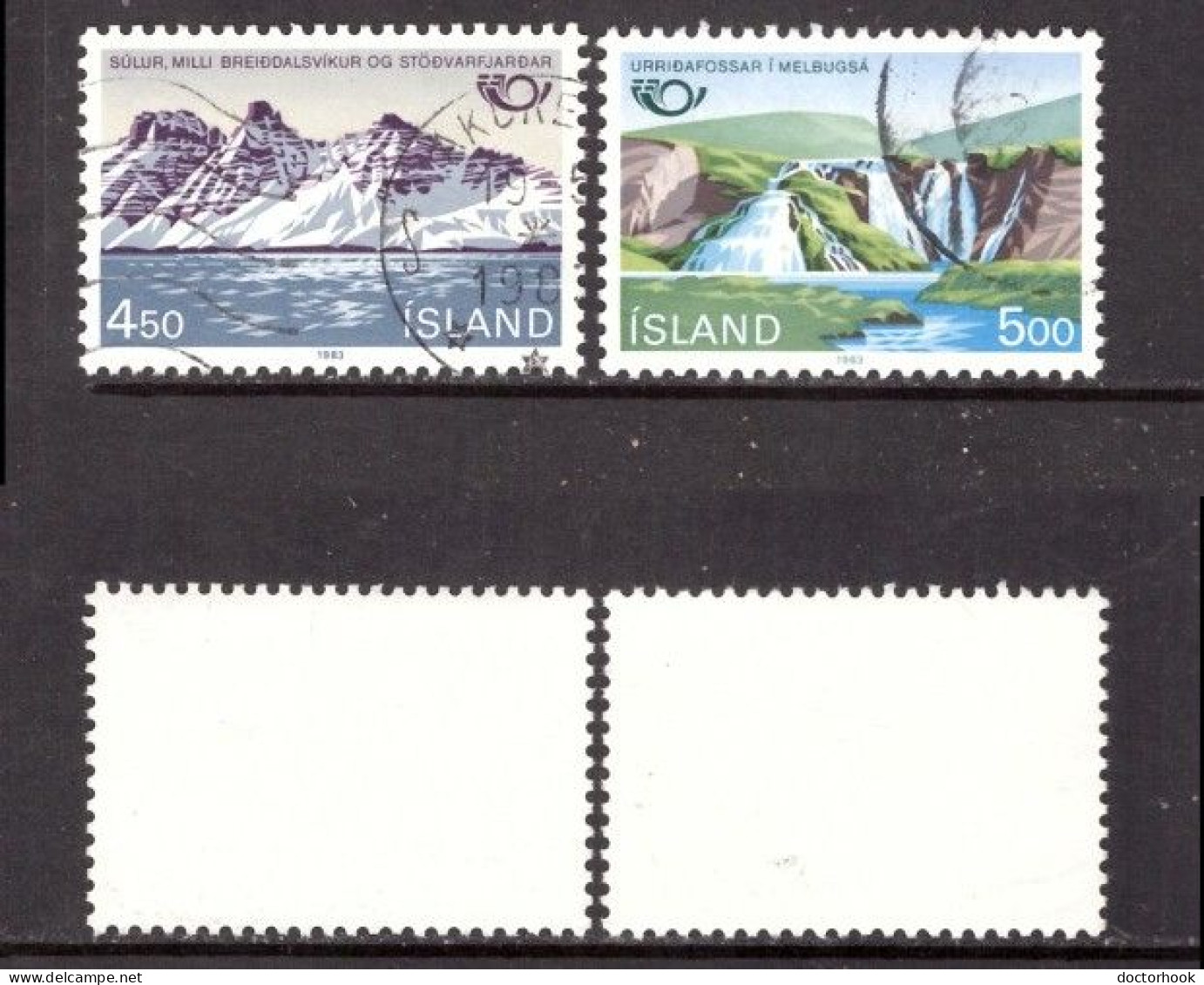 ICELAND   Scott # 571-2 USED (CONDITION AS PER SCAN) (Stamp Scan # 965-8) - Oblitérés