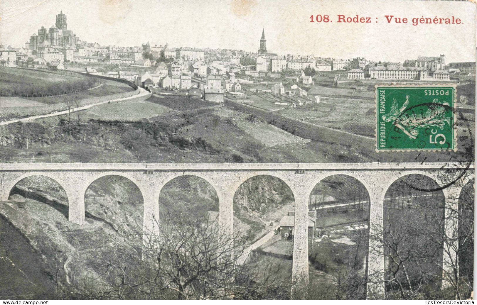 FRANCE - Rodez - Vue Générale - Pont - Village - Carte Postale Ancienne - Rodez