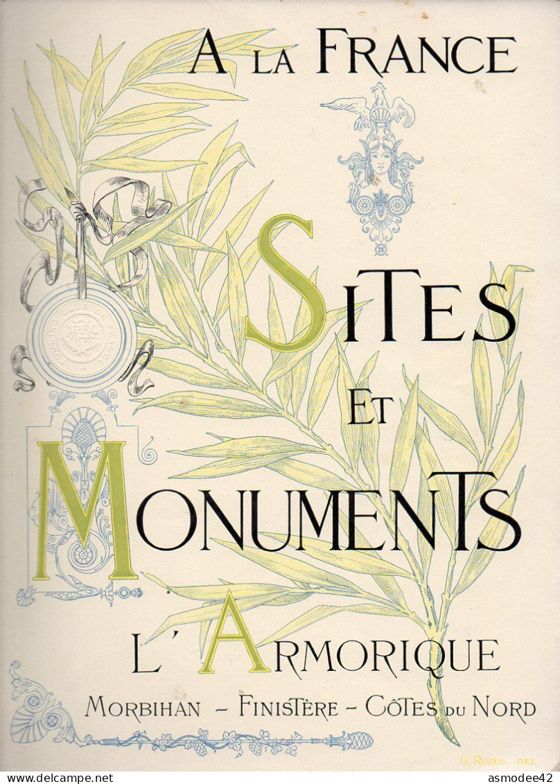 A LA FRANCE SITES ET MONUMENTS L ARMORIQUE   1903  TRES BON  ETAT - Corse