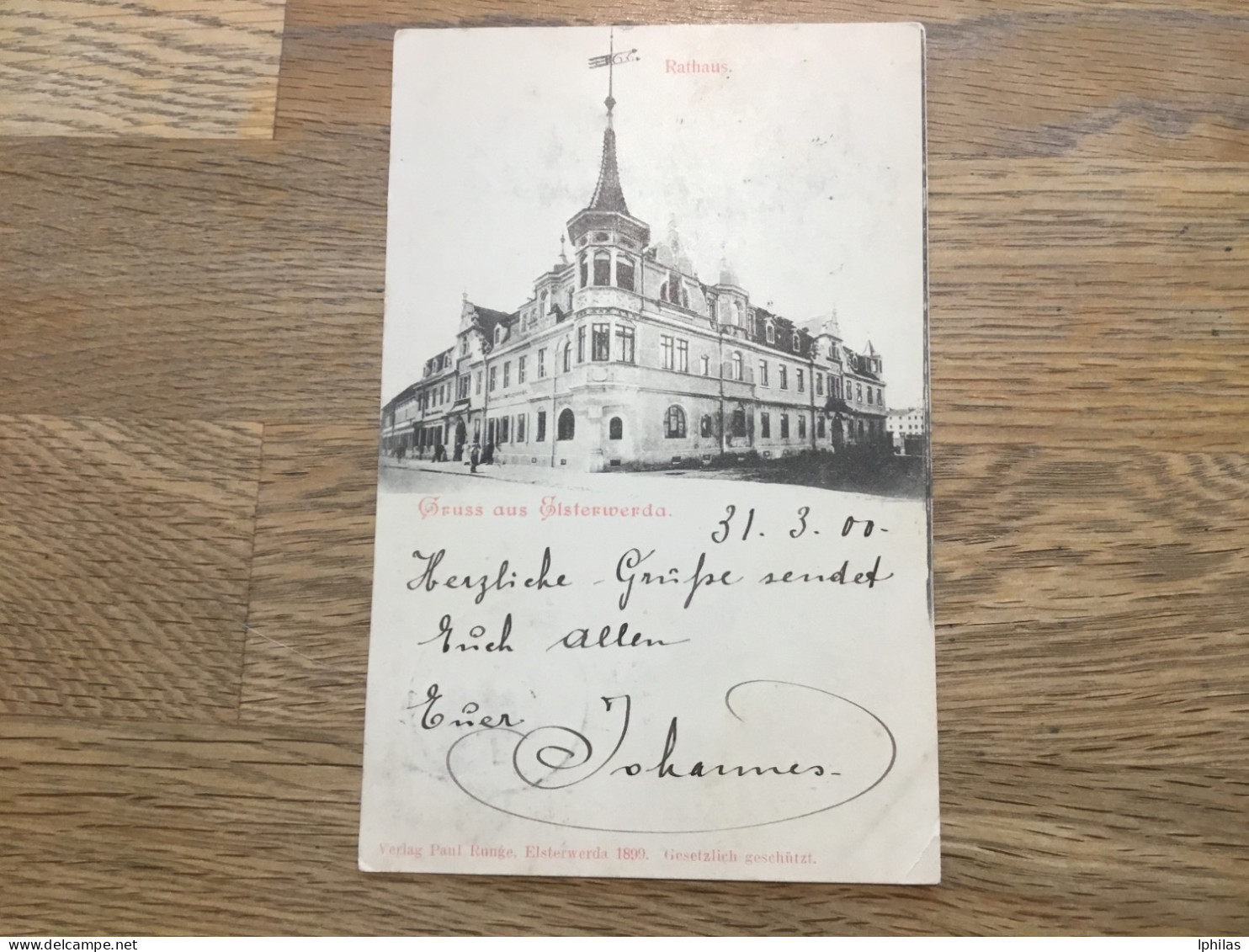 Gruss Aus Elsterwenda Rathaus 1900 - Elsterwerda