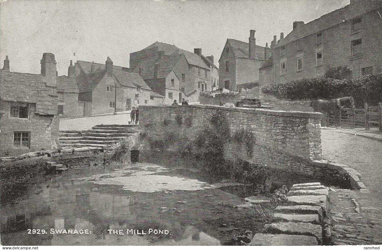 SWANAGE, The Mill Pond (Publisher - Photochrom, Grano Series) Date - September 1922, Used - Swanage