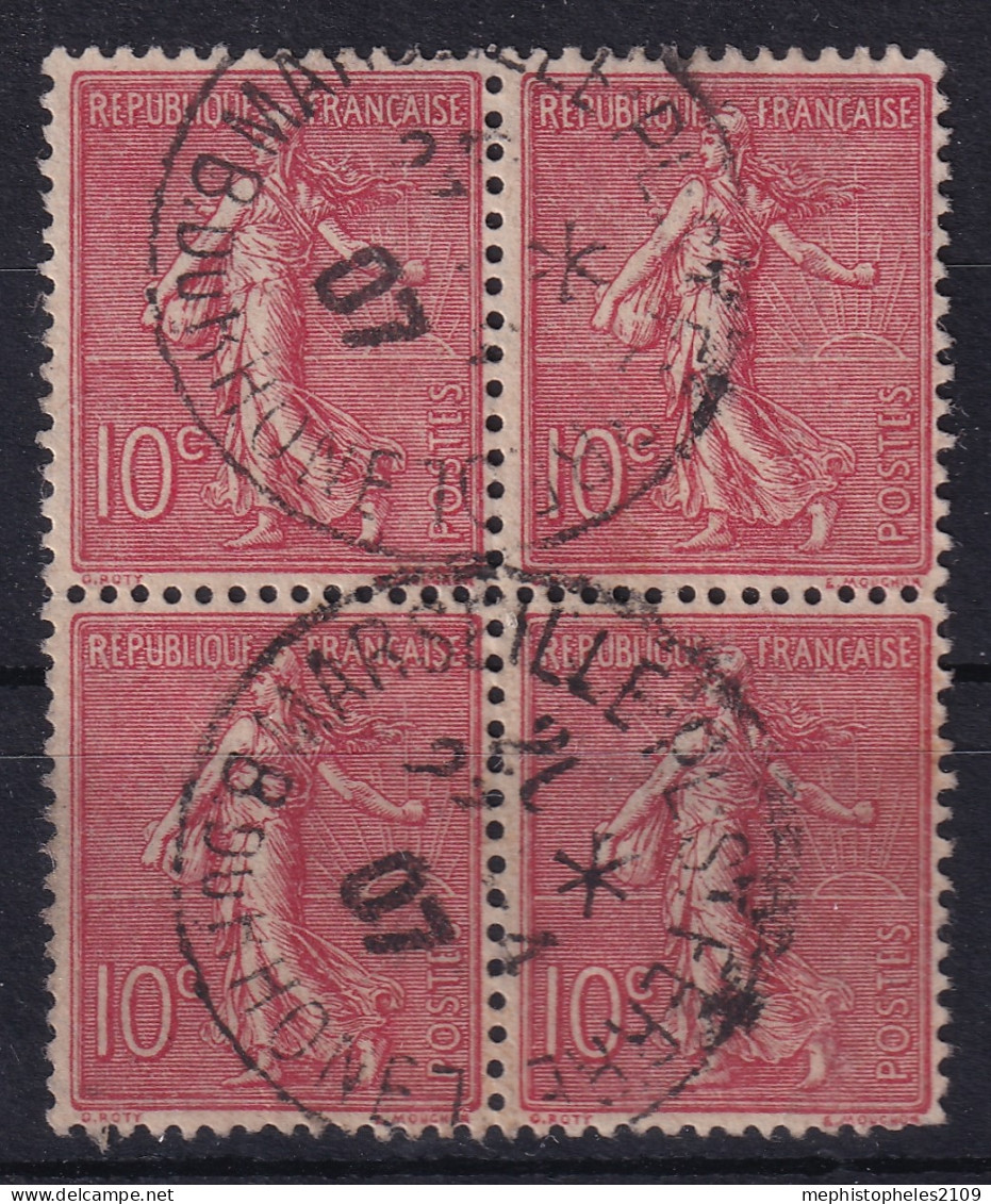 FRANCE 1903 - Canceled - YT 129 - Bloc Of 4! - 1903-60 Semeuse Lignée