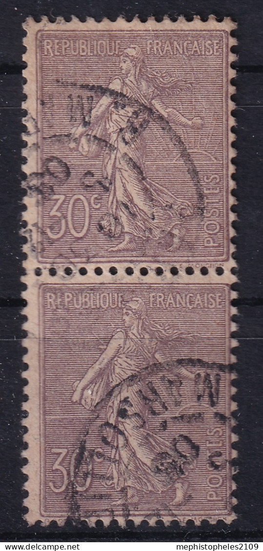 FRANCE 1903 - Canceled - YT 133 - Pair! - 1903-60 Semeuse Lignée