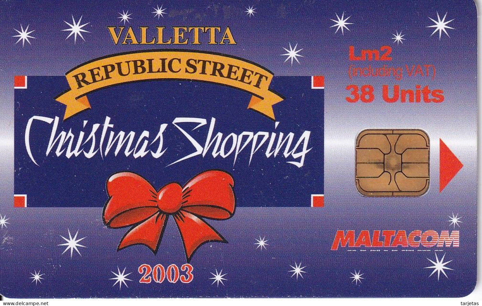 TARJETA DE MALTA DE CHRISTMAS SHOPPING 2003 - Malte