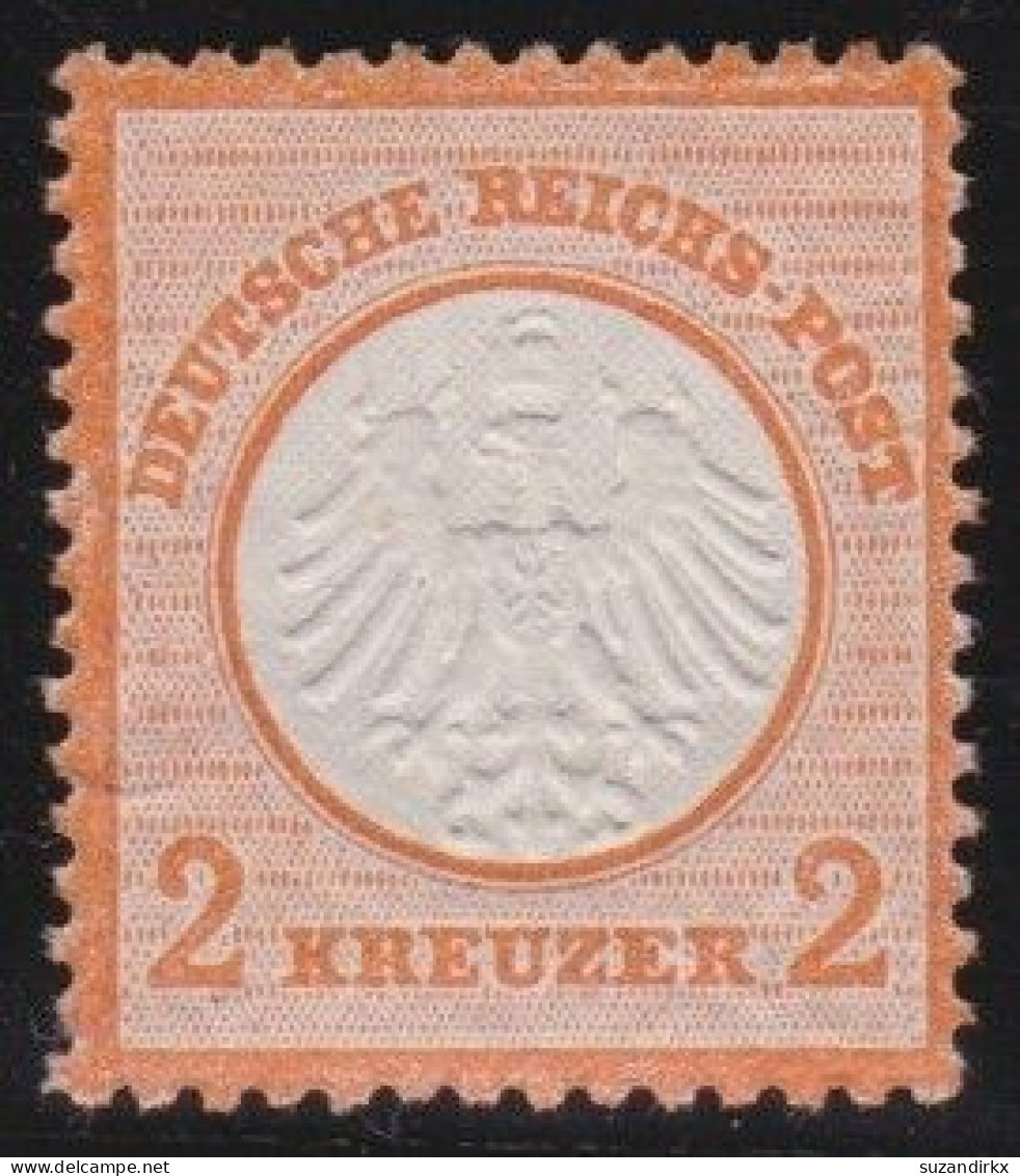 Deutsches Reich  -     Michel   -  15  (2 Scans)  -   *     -    Ungebraucht Mit Gummi Mit Falz Auf Der Rückseite - Unused Stamps