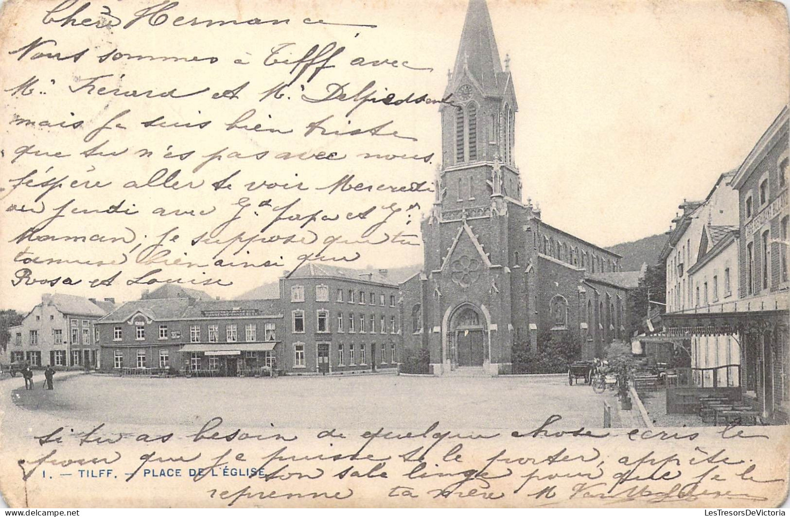 BELGIQUE - Tilff - Place De L'église - Carte Postale Ancienne - Esneux