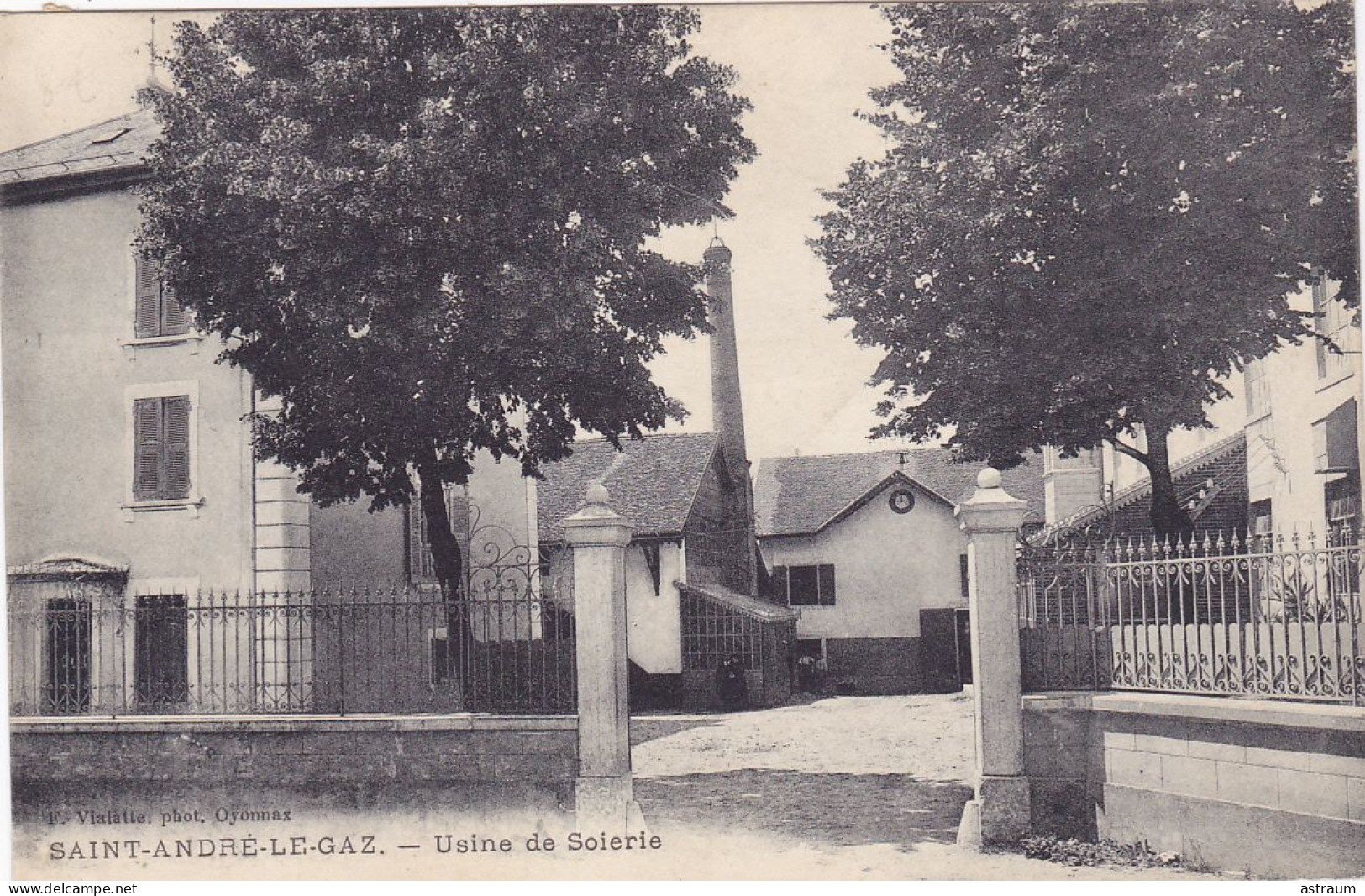 Cpa -38 - St André Le Gaz - Usine De Soierie - Edi Vialatte - Saint-André-le-Gaz