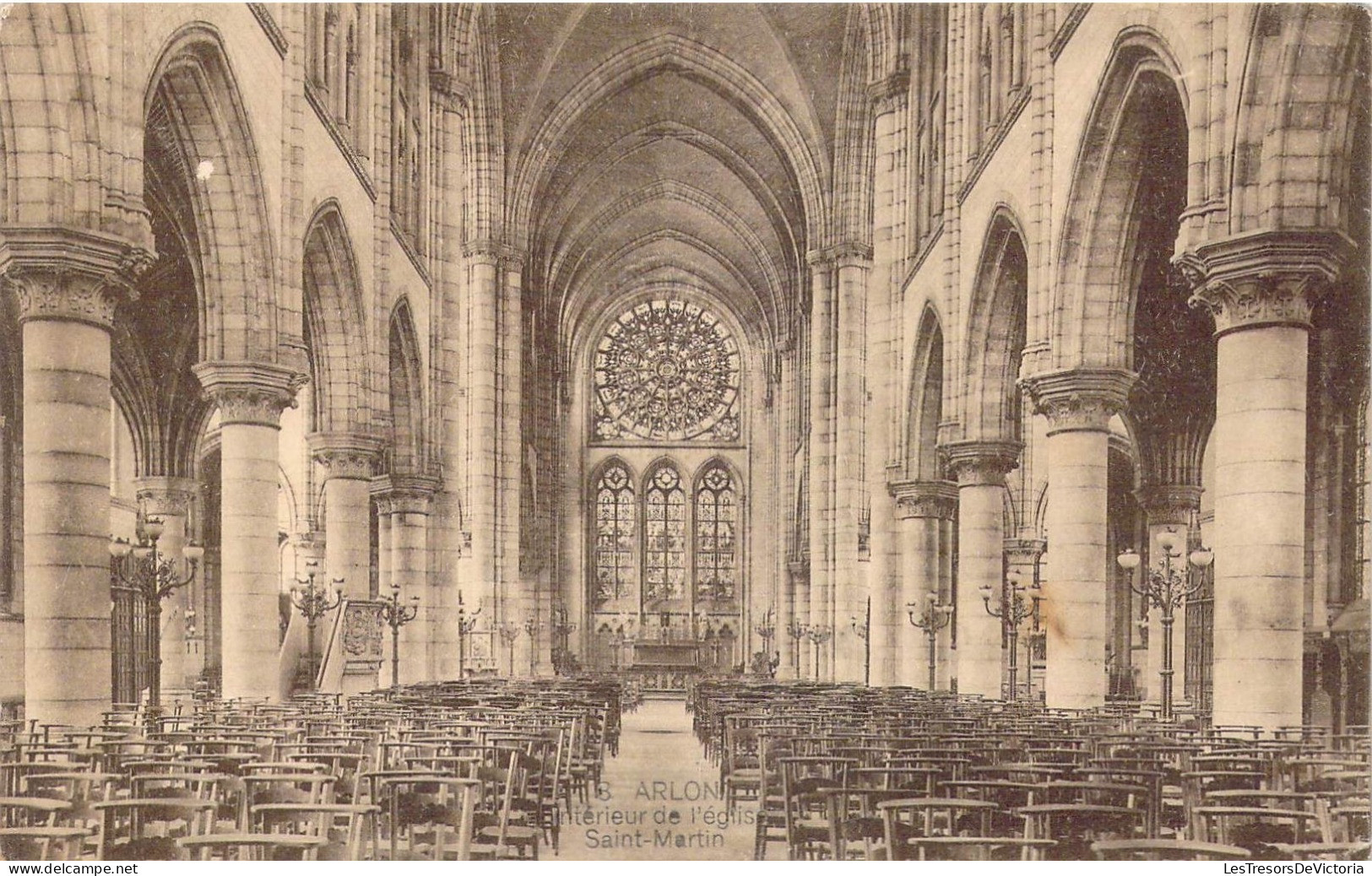 BELGIQUE - Arlon - Intérieur De L'Eglise St Martin - Carte Postale Ancienne - Aarlen