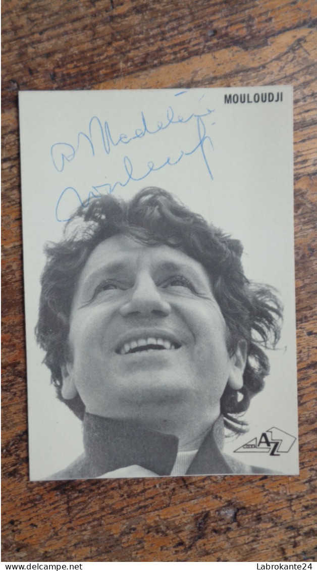 REF 633 : Autographe Original Mouloudji Disc AZ - Sänger Und Musiker