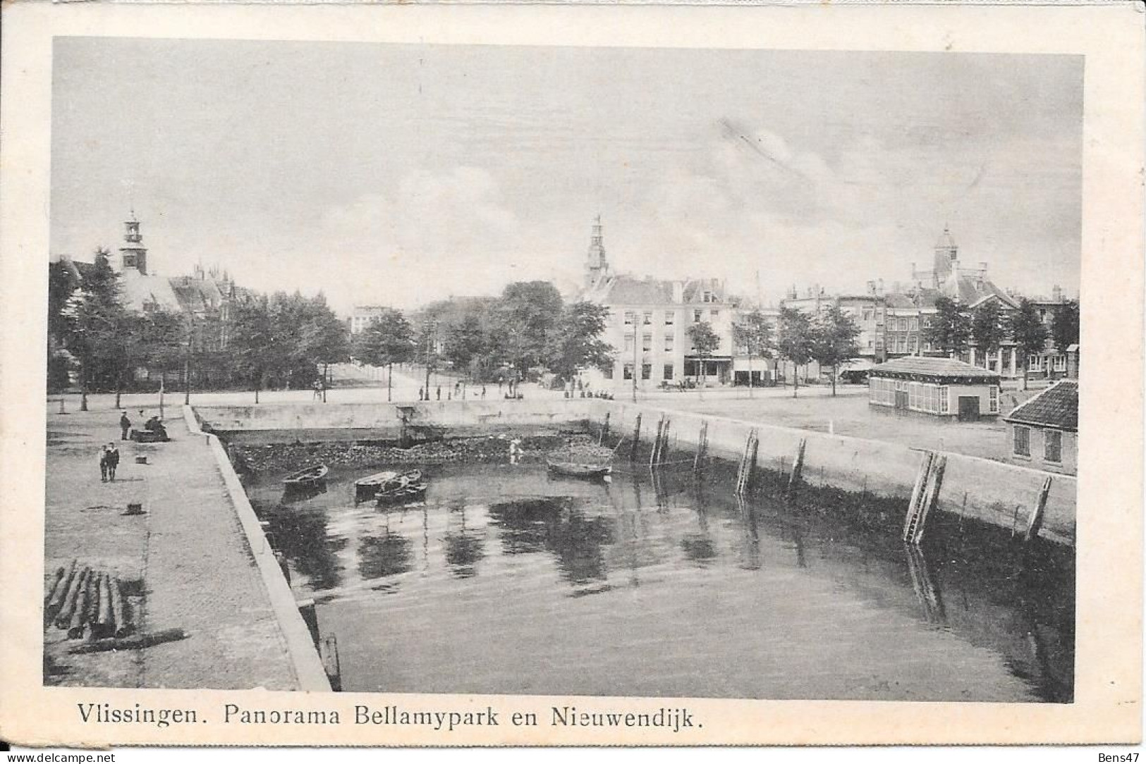 Vlissingen Panorama Bellamypark En Nieuwendijk 17-7-1929 - Vlissingen