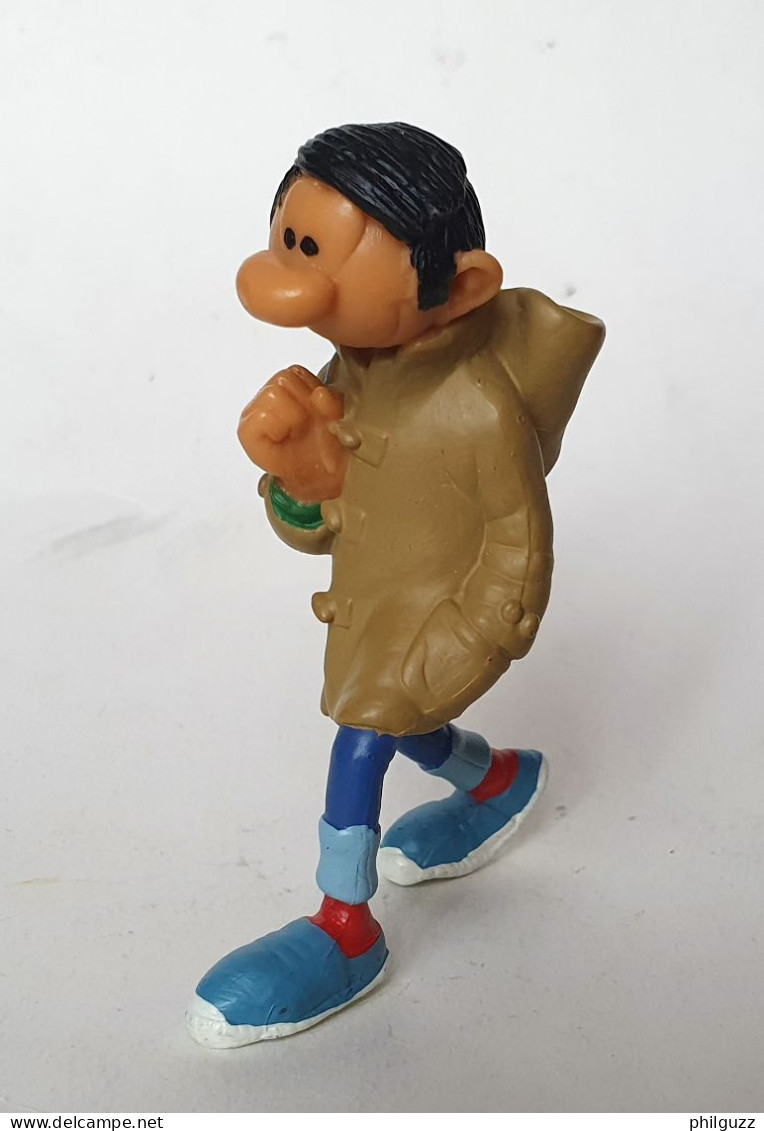 Figurine GASTON LAGAFFE Avec Son Sac PLASTOY 1991 - FRANQUIN 2ème Tirage Visage Couleur Du Plastique (2) - Little Figures - Plastic