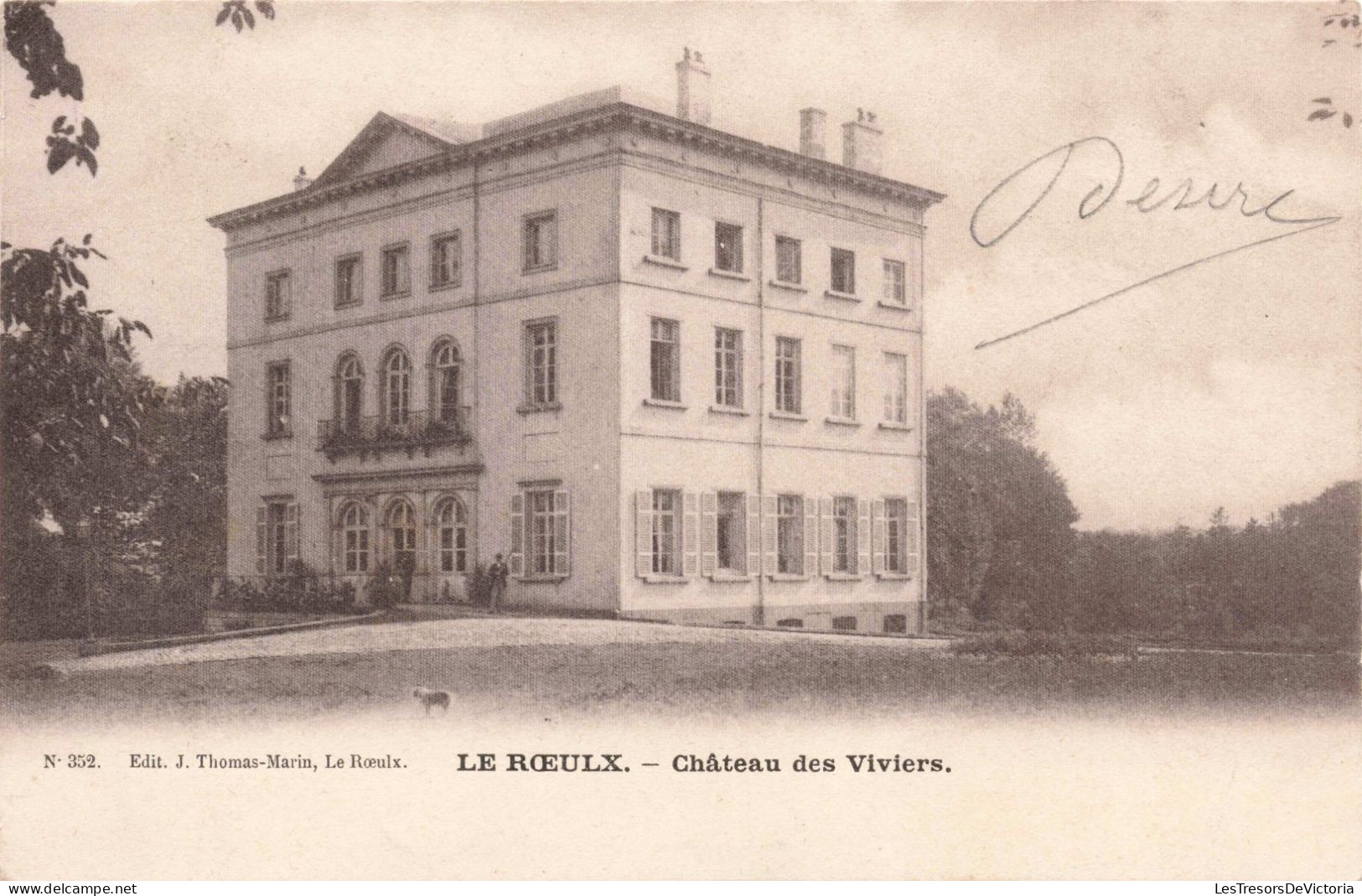 Belgique - Le Roeulx - Château Des Viviers - Edit. J. Thomas Marin - Carte Postale Ancienne - Le Roeulx