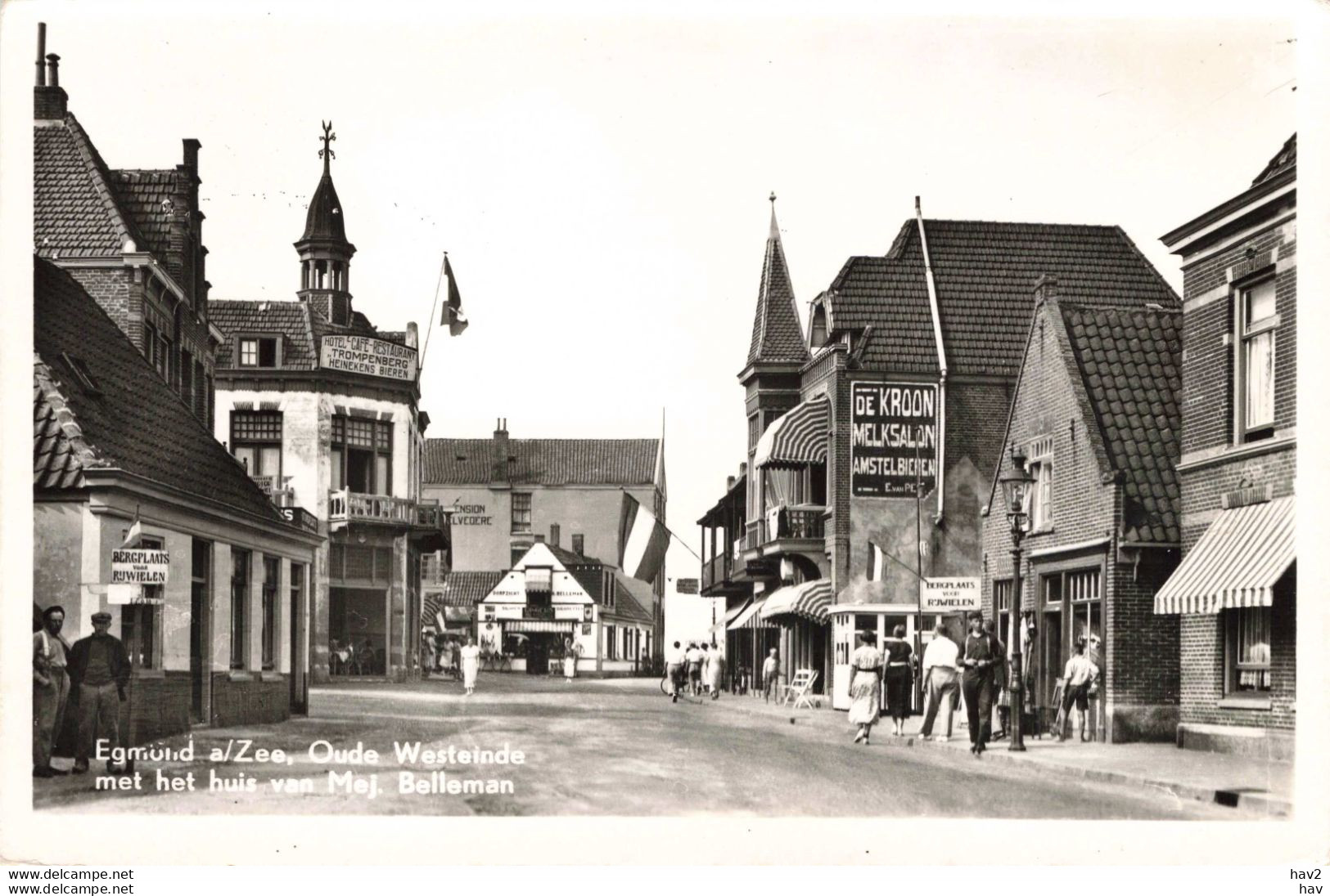 Egmond Aan Zee Oude Westeinde Met Het Huis Van Mej. Belleman RY57839 - Egmond Aan Zee