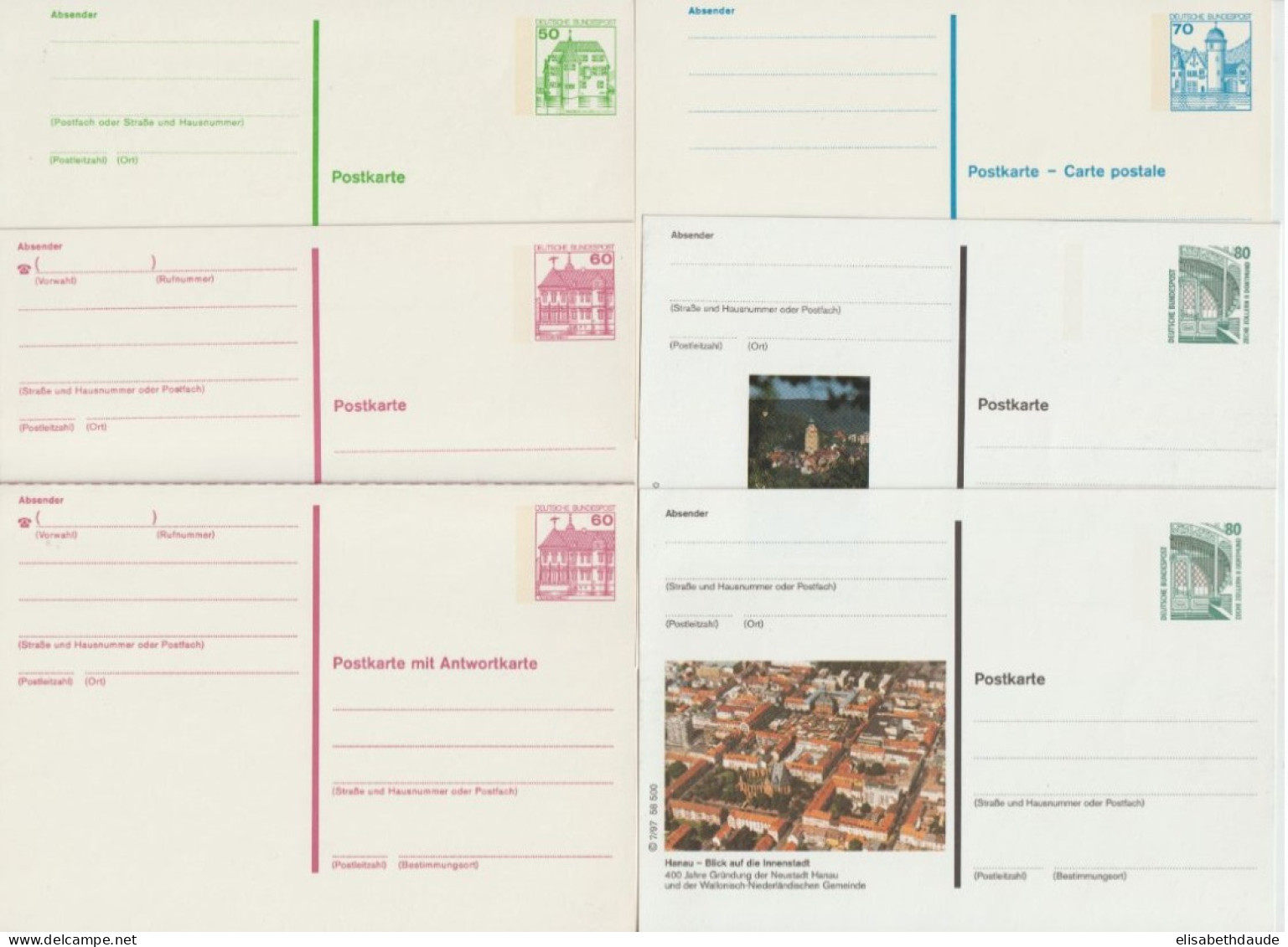 BRD - 1966/... - 17 CARTES ENTIER NEUVES - Cartoline - Nuovi