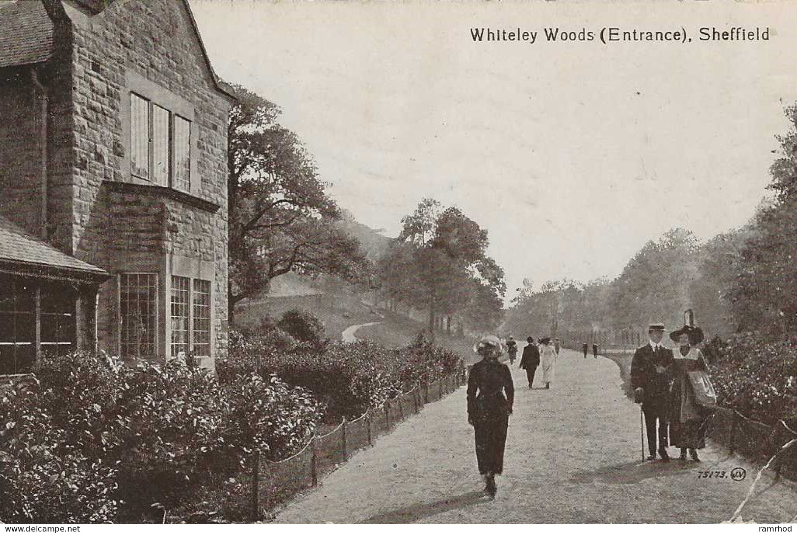 SHEFFIELD, Whiteley Woods (Entrance) (Publisher - Valentine's) Date - September 1922, Used (Vintage) - Sheffield