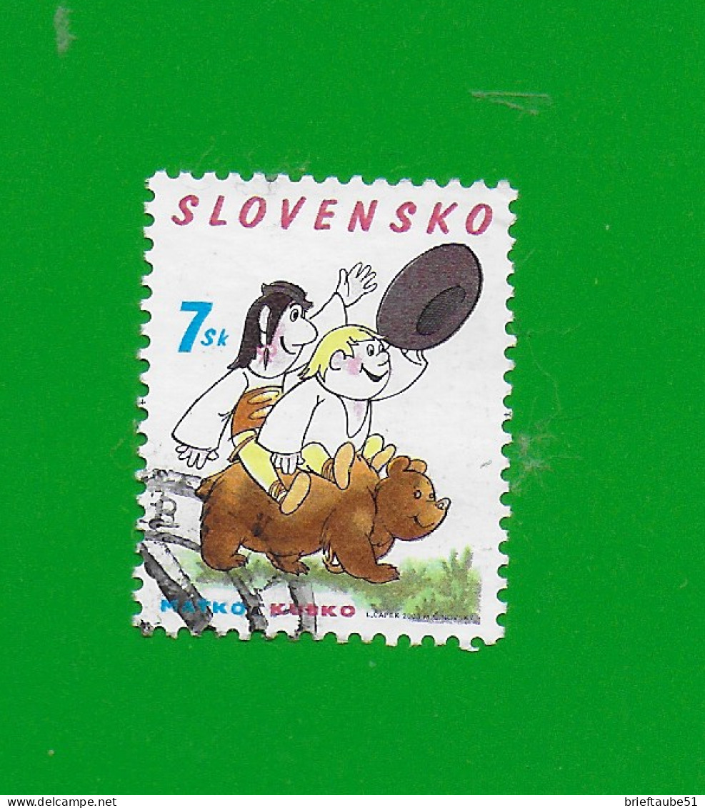 SLOVAKIA REPUBLIC 2003 Gestempelt°Used/Bedarf  MiNr. 457 "WELTKINDERTAG # Trickfilmfiguren" - Oblitérés