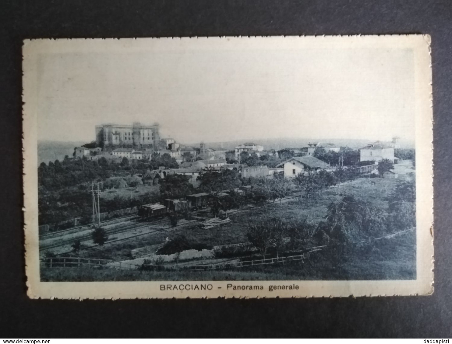 [B] Bracciano. Panorama Generale, Piccolo Formato, Viaggiata, 1919 - Mehransichten, Panoramakarten