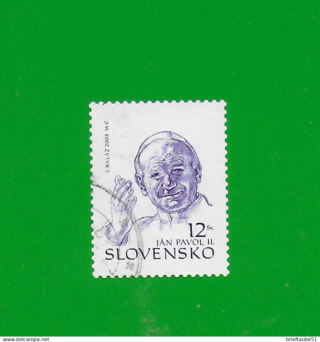 SLOVAKIA REPUBLIC 2003 Gestempelt°Used/Bedarf  MiNr. 466 "RELIGION  #  Besuch Papst Johannes Paul II" - Usati