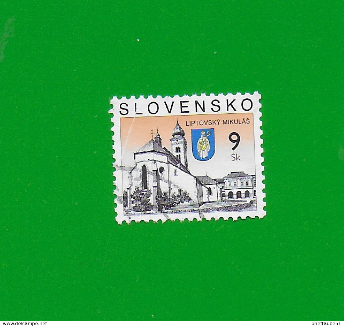 SLOVAKIA REPUBLIC 2004 Gestempelt°Used/Bedarf  MiNr. 476 "FREIMARKE  #  St.-Nikolaus-Kirche" - Gebraucht