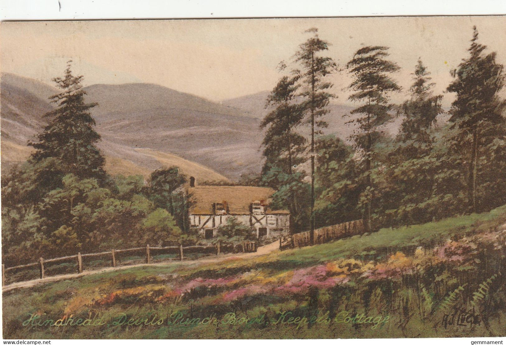 HINDHEAD -DEVILS PUNCH BOWL. KEEPERS COTTAGE - Surrey