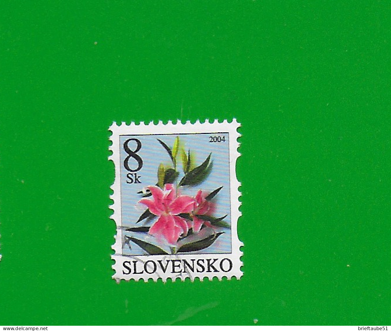 SLOVAKIA REPUBLIC 2004 Gestempelt°Used/Bedarf  MiNr. 478 "FREIMARKE #  BLUME # LILIE" - Gebraucht