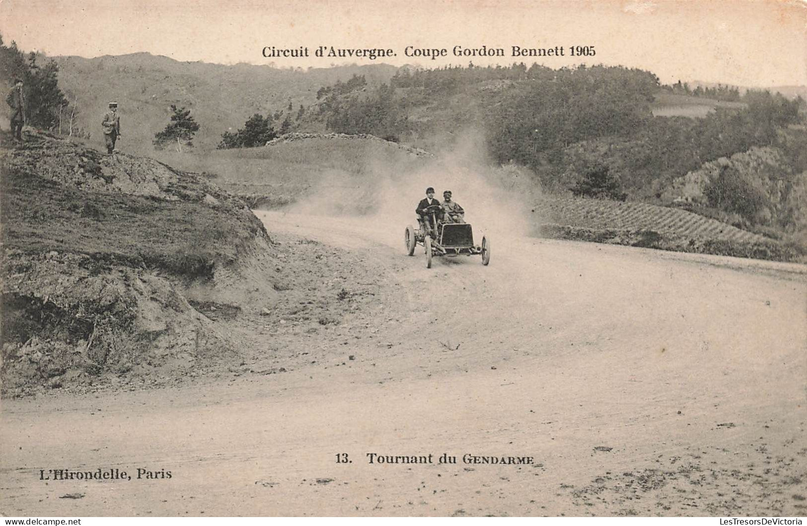 Sport Automobile - Circuit D'auvergne - Coupe Gordon Bennet 1905 - Tournant Du Gendarme -  Carte Postale Ancienne - Autres & Non Classés