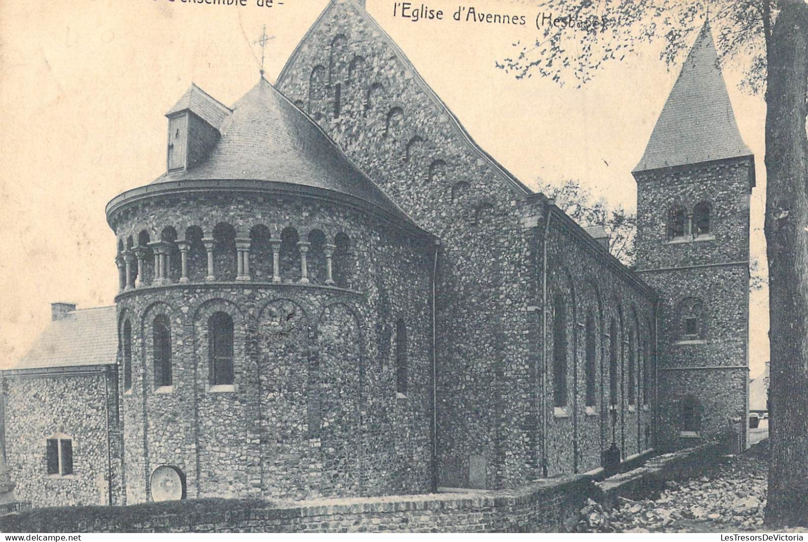 BELGIQUE - Avennes - Chœur Et Vue D'ensemble De L'Eglise D'Avennes - Carte Postale Ancienne - Braives