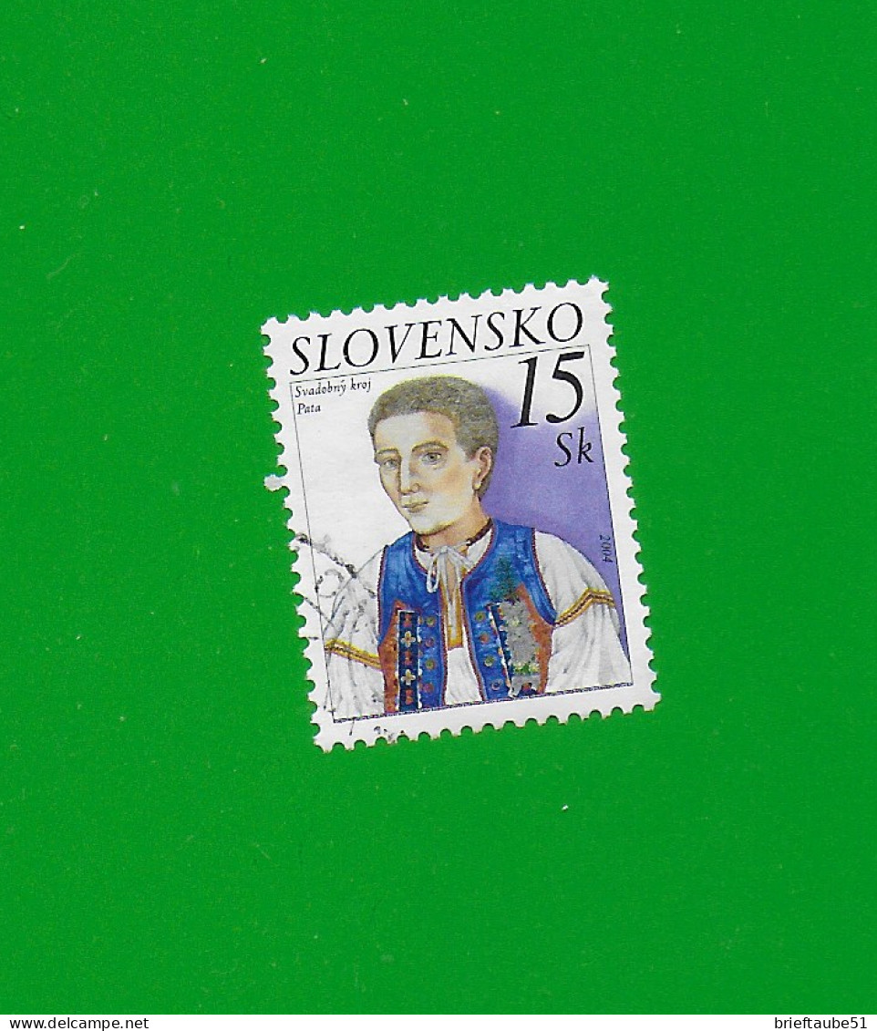 SLOVAKIA REPUBLIC 2004 Gestempelt°Used/Bedarf  MiNr. 481 "TRACHTEN  # BRÄUTIGAM" - Oblitérés