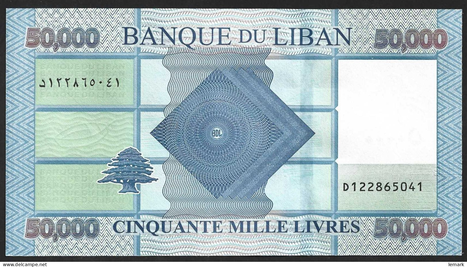 Lebanon 50000 Livres 2019 P94 UNC - Liban