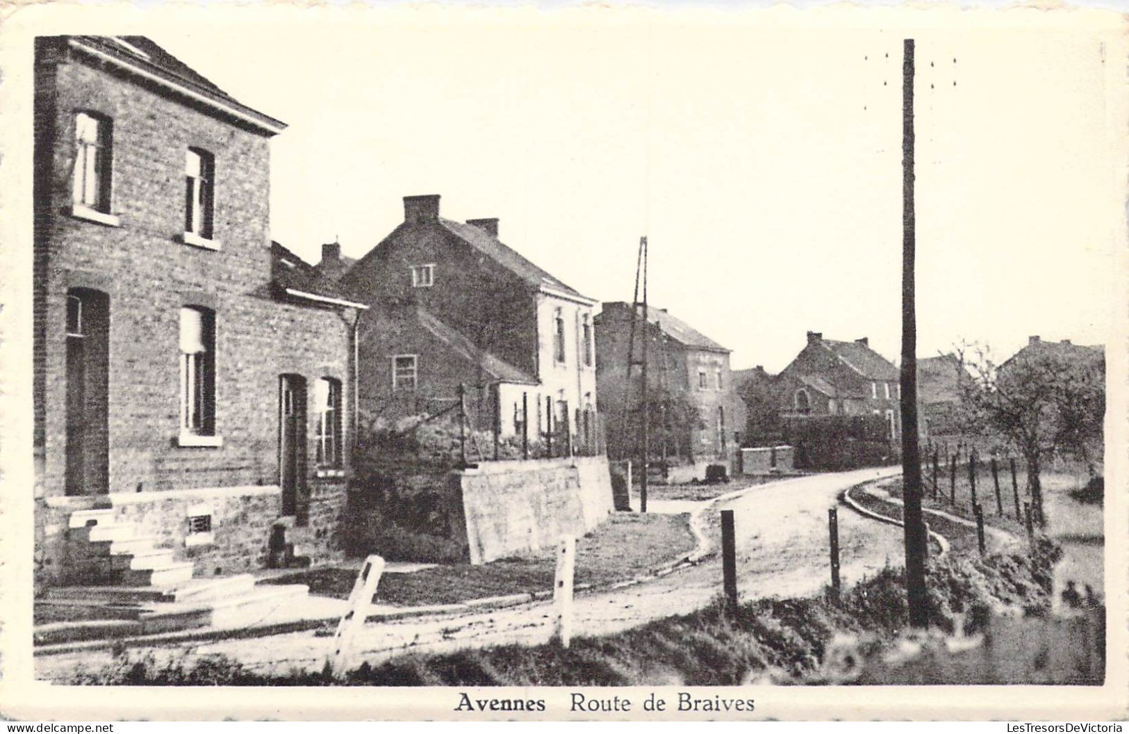 BELGIQUE - Avennes - Route De Braives - Carte Postale Ancienne - Braives