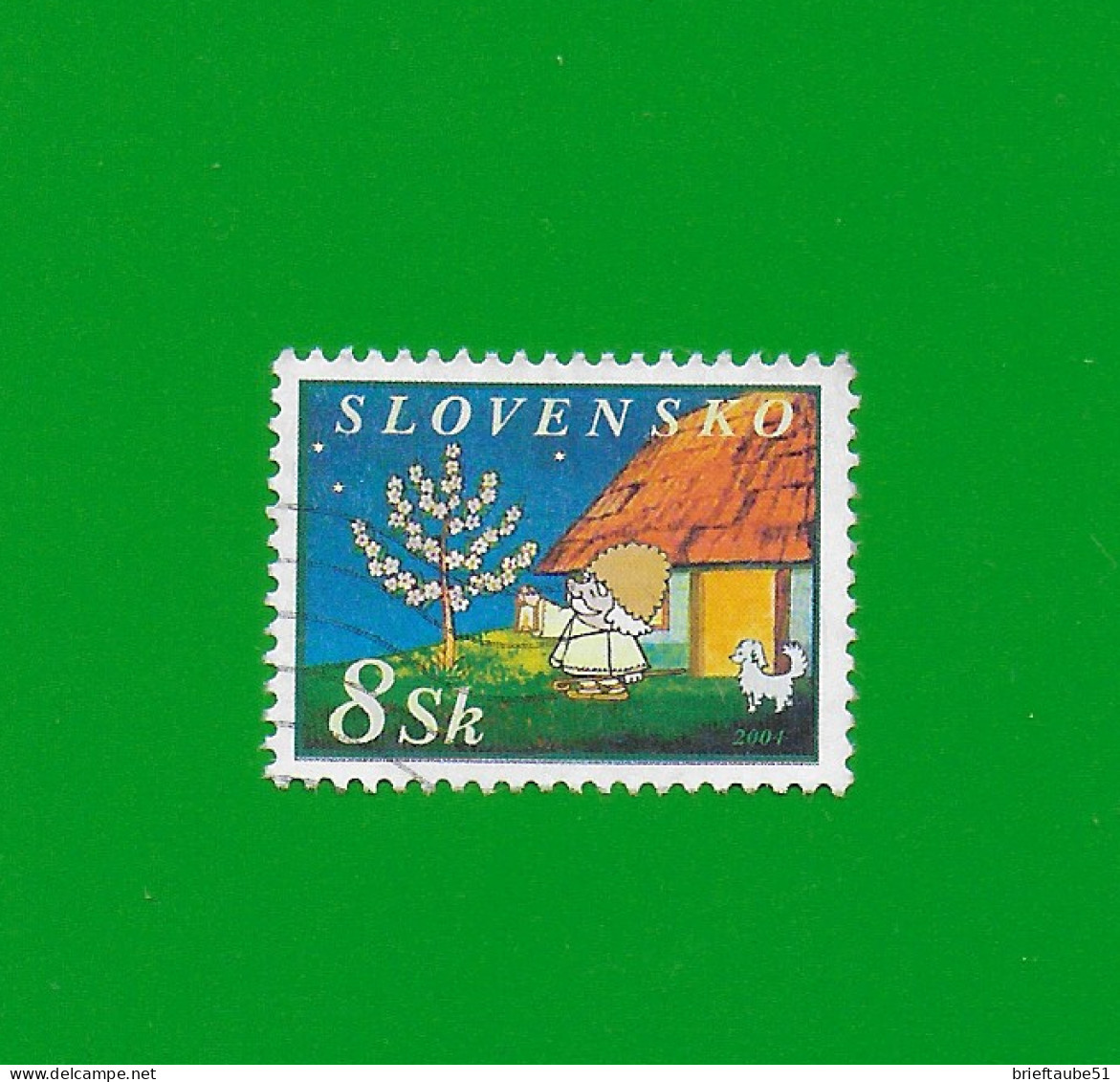 SLOVAKIA REPUBLIC 2004 Gestempelt°Used/Bedarf  MiNr. 486 "KINDERFERNSEHEN # Großvater" - Oblitérés