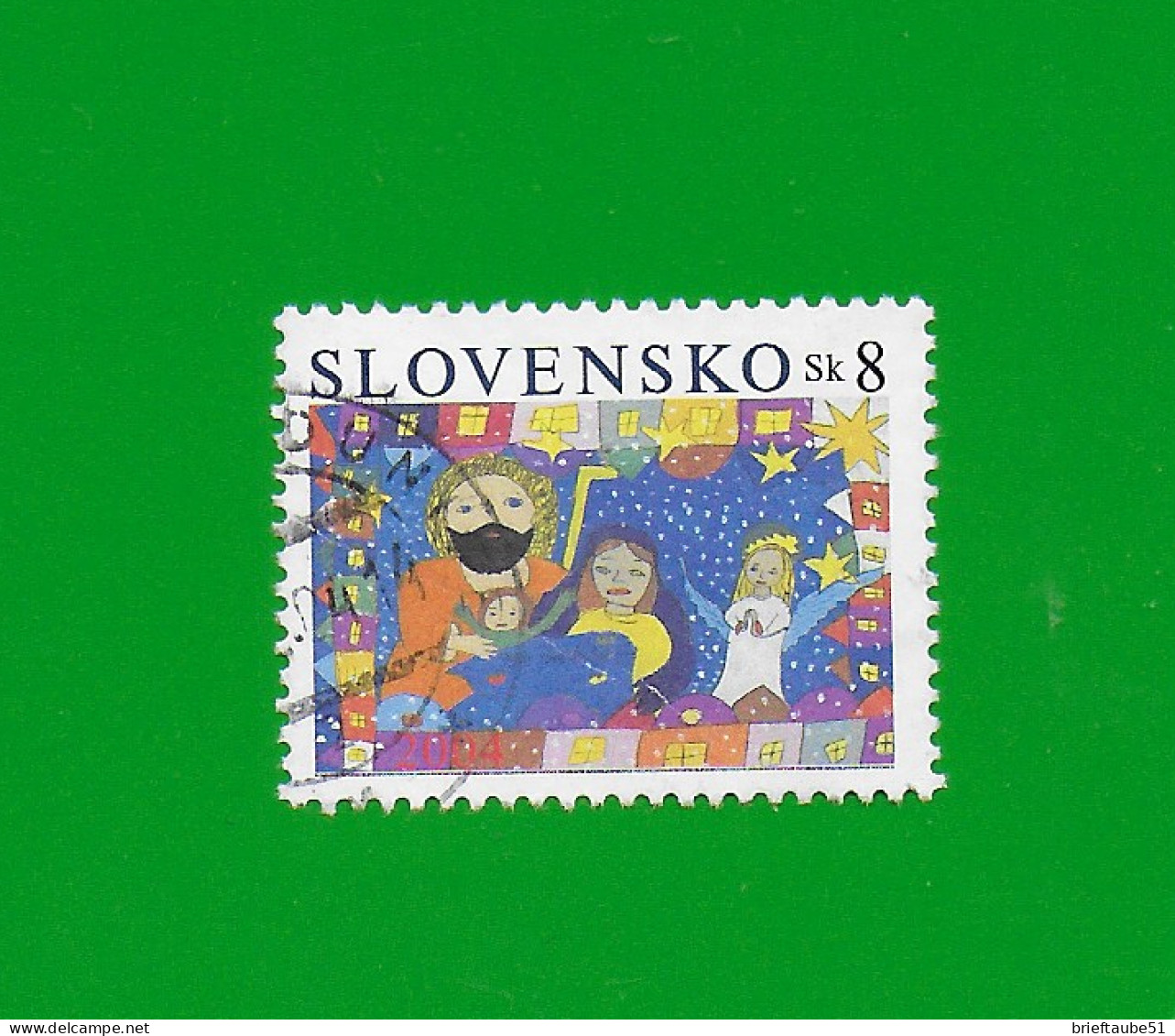 SLOVAKIA REPUBLIC 2004 Gestempelt°Used/Bedarf  MiNr. 496 "WEIHNACHTEN  #  HEILIGE FAMILIE" - Gebruikt