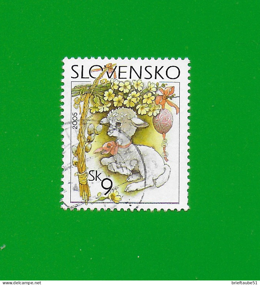 SLOVAKIA REPUBLIC 2005 Gestempelt°Used/Bedarf  MiNr. 508 "OSTERN # OSTERLAMM" - Oblitérés