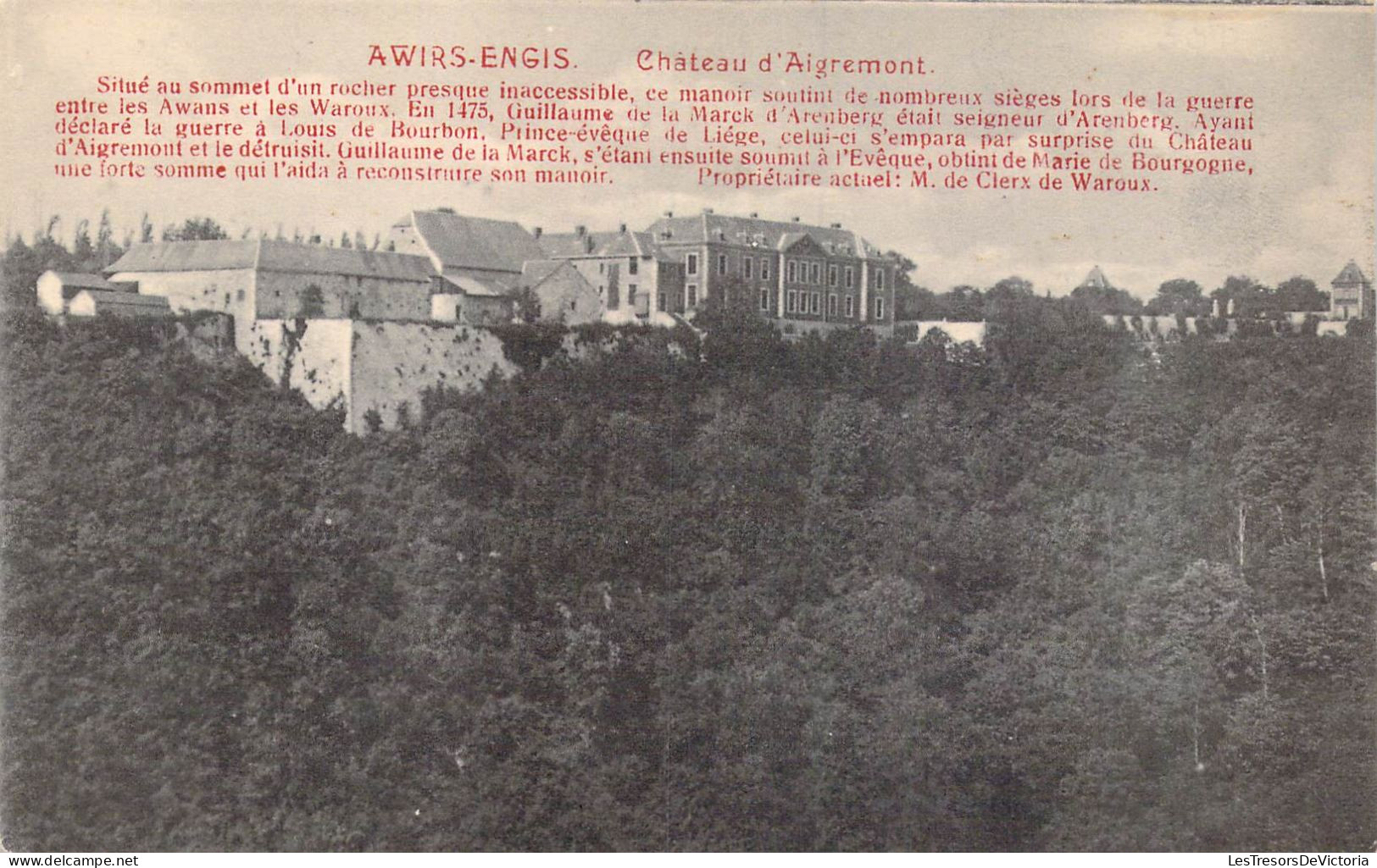 BELGIQUE - Awirs-Engis - Château D'Aigremont - Carte Postale Ancienne - Flémalle