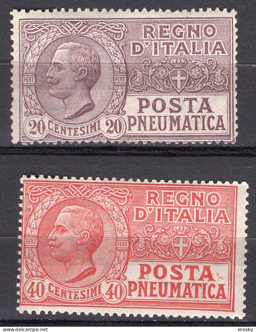 Z6072 - ITALIA REGNO PNEUMATICA SASSONE N°8/9 ** - Pneumatic Mail