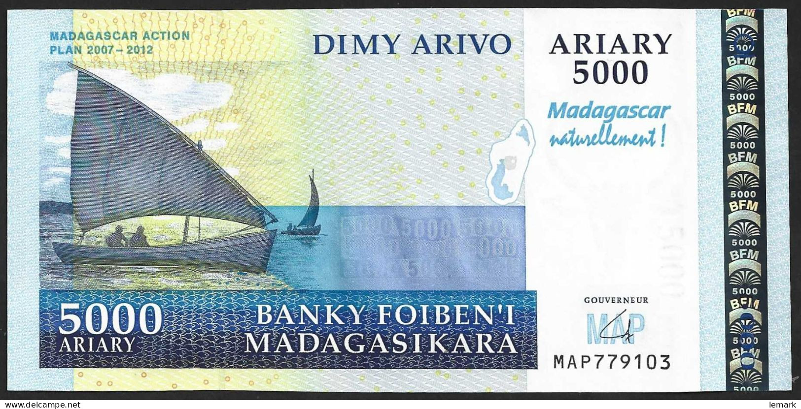 Madagascar 5000 Ariary 2008 P94 UNC - Madagascar